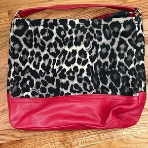 Leopard Coach purse